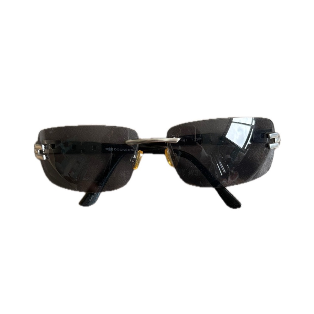 Dockers Black and Silver Men's Glasses